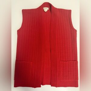 Medium Vintage Red Yarnworks Vest